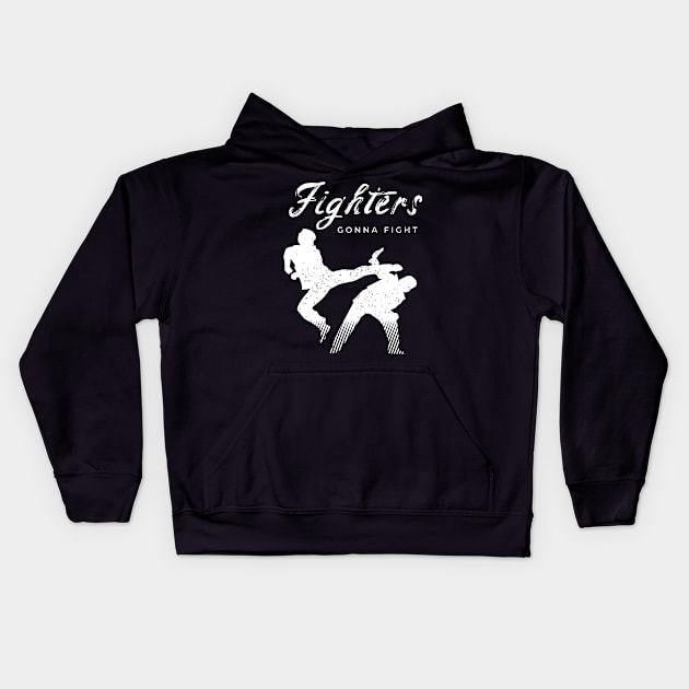 Fighter Design for a Martial Arts Lover Kids Hoodie by AlleyField